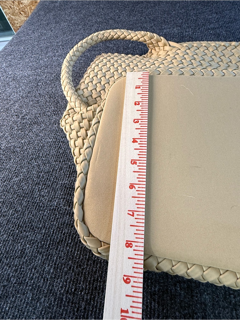 Woven Tote Bag in Natural Beige - Shoulder Tote by Calia - Picture 11 of 12